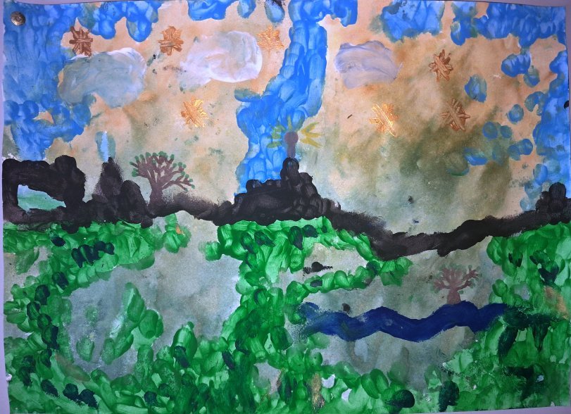 Abstract painting: Field of Hope